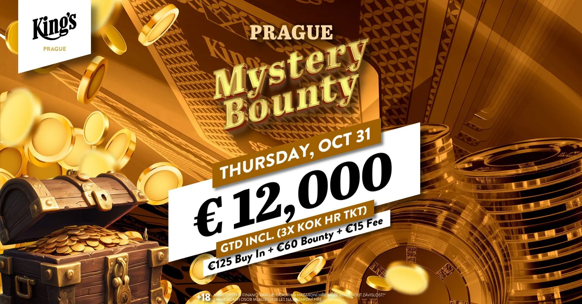 poker turnaj mystery bounty kings prague