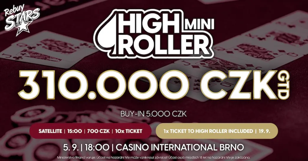 5-9-2023 Rebuy stars Brno Mini High Roller