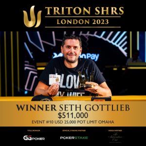 Seth Gottlieb - vítěz Eventu #10 $25K Pot Limit Omaha