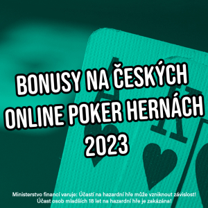 Bonusy na českých online poker hernách v roce 2023