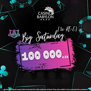 Casino Babylon Liberec: Big Saturday o 100.000 Kč pro malé i velké hráče