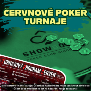 Červnový pokerový mix v Showdown Poker Clubu tě pořádně osvěží!