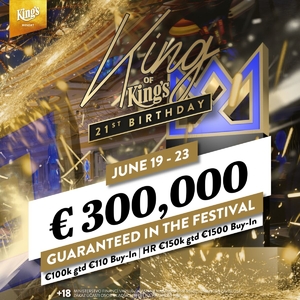 King's Casino Rozvadov: Narozeninový King of King's s celkovou garancí €300.000 je za dveřmi
