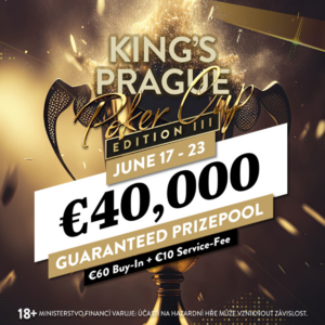 King’s Prague Poker Cup: flighty do €40 k GTD každý den! 