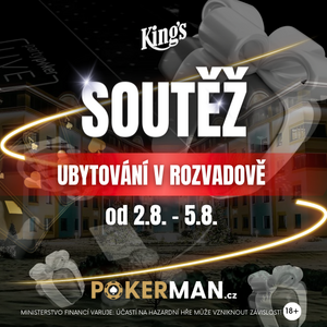 SOUTĚŽ #2 o ubytovací balíček během letní edice Czech Poker Master v King’s  Casino Rozvadov 