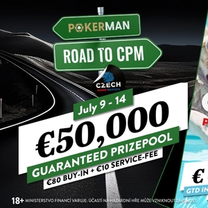 Pokerman Road to CPM II, garantuje €50.000. Připoj se do hry!