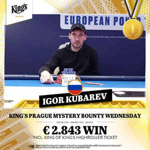 King’s Prague: Igor Kubarev ovládl heads-up s Šimonem Fialou