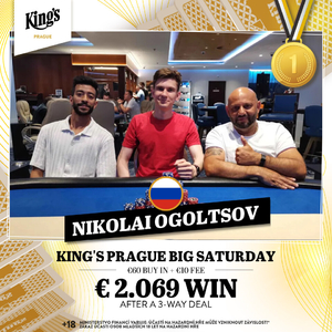 King’s Prague: Štefan Mital bral v dealu Big Saturday třetí místo