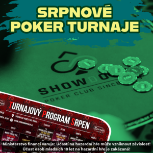 Baby nebude sedět doma v obýváku!  V Showdown Poker Clubu se v srpnu rozdá minimálně 1.650.000!