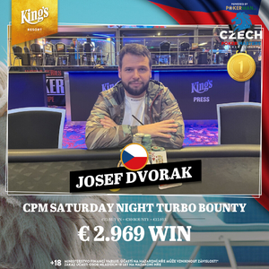 King's Resort Rozvadov: 15 postupů v Main Eventu CPM a titul pro Pepu Dvořáka v Turbo Bounty