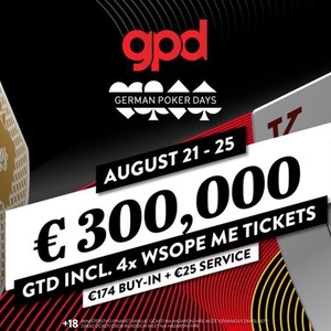 King's Casino Rozvadov: ME German Poker Days garantuje €300.000