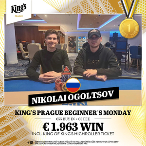 King’s Prague: Beginner’s Monday ovládl Ogoltsov, nejlepší z našich Mário