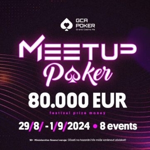 Grand Casino Aš: Seriál turnajů Meetup poker přiveze do Aše celkovou garanci €80.000!