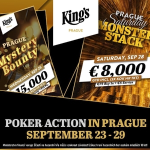 Nabitý týden v King’s Prague: WSOPE o €1.500.000 a 3 další majory