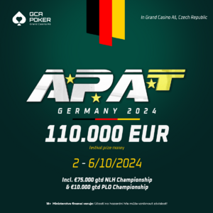 Kam na pokerový výlet? Zkuste festival APAT s garancí €110.000 v Grand Casino Aš!