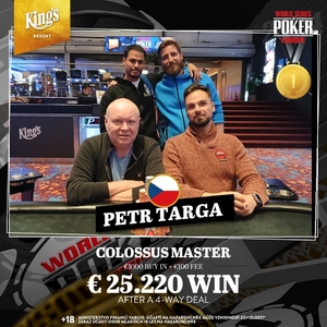 King's Resort Rozvadov: Petr Targa šampionem Colossus Master!