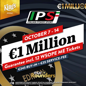 King's Resort Rozvadov: Italian Poker Sport přináší Main Event s garancí €1.000.000