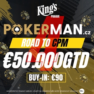 Už v neděli začíná další Pokerman Road to CPM – €50.000 GTD!