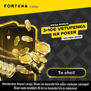 Fortuna Poker: Další navýšení deposit bonusu pro nové hráče! Jak získat MEGABONUS?