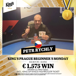 King's Prague: pokerový turnaj Beginner's Monday report 14. 10. 2024