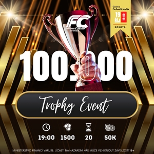 Casino Forbes Brandýs zve na páteční pokerový turnaj - Trophy Event s GTD 100 000 Kč