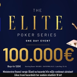 Card Casino Bratislava: Páteční jednodenní Elite Series garantuje €100.000 a balíček na WPT