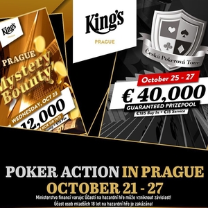 Týden v King’s Prague vyvrcholí Českou Pokerovou Tour o 1 milion Kč