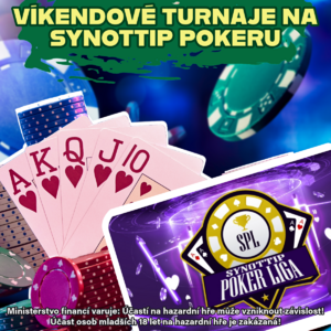 SynotTip Poker: Víkendové online turnaje SPL přináší garanci 1.400.000 Kč