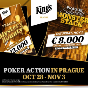 King’s Prague: Pozvánka na poker turnaje v tomto týdnu – 21 .10. 2024