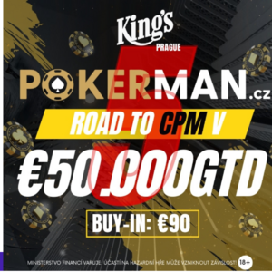 Pokerman Road to CPM V GTD €50.000 poker turnaje pozvanka říjen 2024