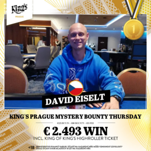 King’s Prague: ve čtvrtečním Mystery Bounty panoval David Eiselt