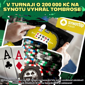 Online Poker - V turnaji o 200.000 Kč na Synotu vyhrál TombRose!