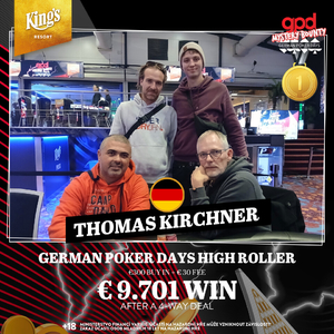 King's Resort Rozvadov: Jakub Schon v dealu poker turnaje GPD High Roller