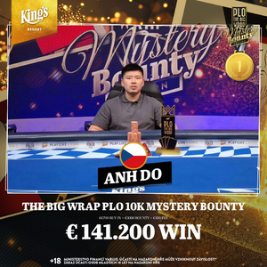 King's Resort Rozvadov: 3.500.000 Kč a titul v 10K Mystery Bounty pro Davida Anh Do!