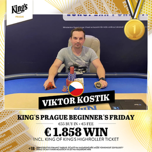 King's Prague: Negreano až druhý. 1. v Beginner's Friday byl V. Kostik