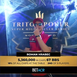 Triton Poker Monte Carlo: Roman Hrabec vyhrál v $200k invitational 44.000.000 Kč!