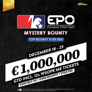 Mystery Bounty týden v King’s Prague. V EPO si zahrajete o 1 milion €