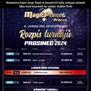 Magic Planet Příbram: V Příbrami si pro vás připravili zajímavé prosincové menu s hlavním chodem!