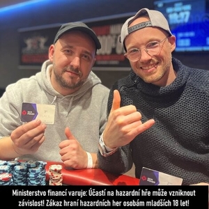 Grand Casino Aš: Adam Jelínek si ukrojil kousek z přebraného Saturday Deepstacku