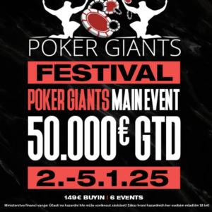 V GCA se chystá festival Poker Giants: 6 eventů a celkově €75.000 GTD!