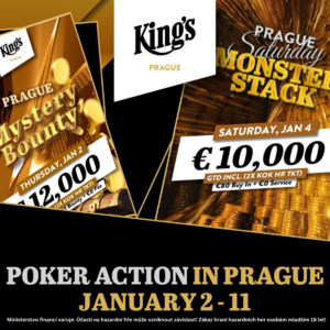 King’s Prague: Pozvánka na poker turnaje v tomto týdnu – 6. 1. – 13. 1.