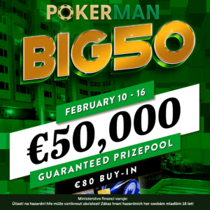 Pokerman BIG50 poker turnaj pozvánka