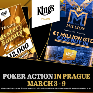 Týden v King's Prague: Zahrajte si turnaj o €1.000.000 nebo Mystery Bounty