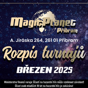 Vyrazte v březnu na pohodový poker do Magic Planet Příbram!