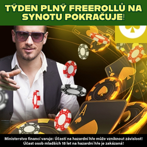 Zahrajte si zadarmo poker o ceny! Týden plný freerollů na Synotu pokračuje!