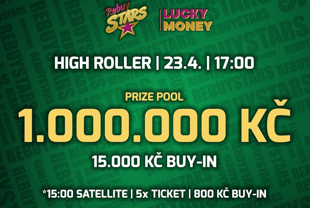 Úterní High Roller v RS na Lukách přináší boje o 1.000.000 korun od 17:00