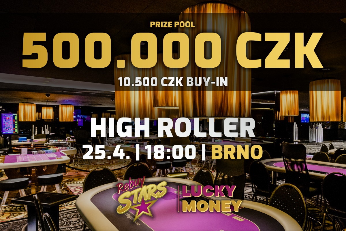 High Roller o senzačních 500.000 Kč už ve čtvrtek v Rebuy Stars International