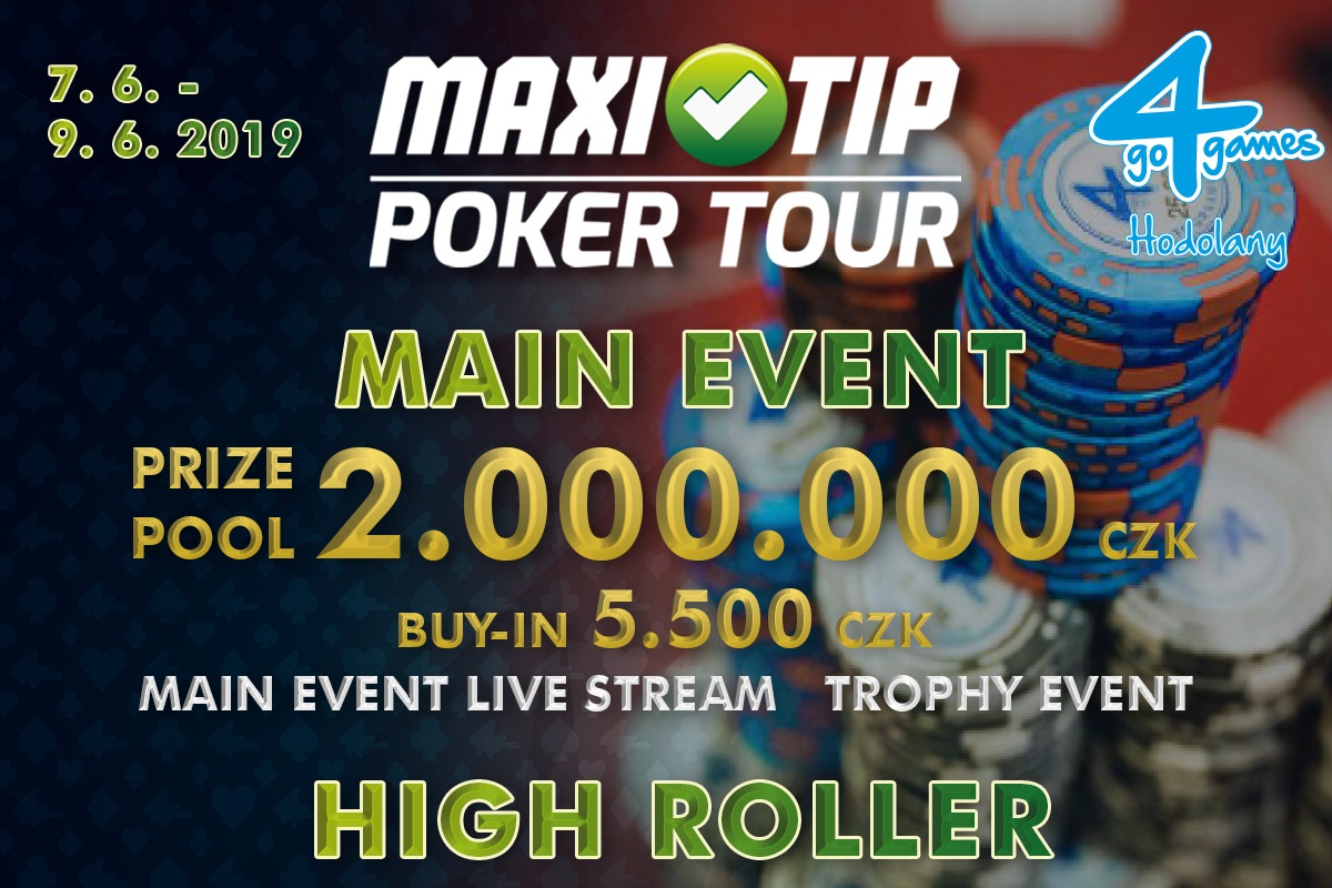 Televizní Maxitip Poker Tour a cash game v Hodolanech startuje již zítra