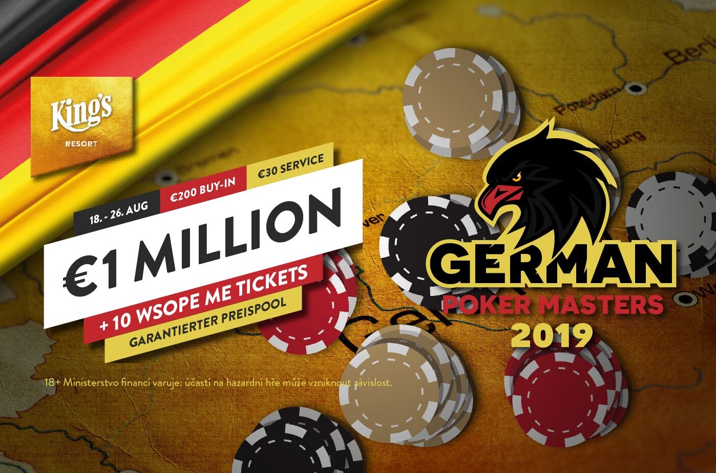 O €1.103.500 za hubičku. Do King's se valí monstrózní €230 German Poker Masters