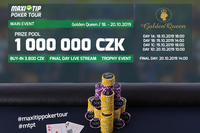 Maxitip Poker Tour o 1.000.000 Kč v Hradci Králové startuje již dnes